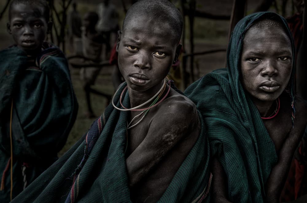 African Tribal Youth by Joxe Inazio Kuesta Garmendia — canvas wall art