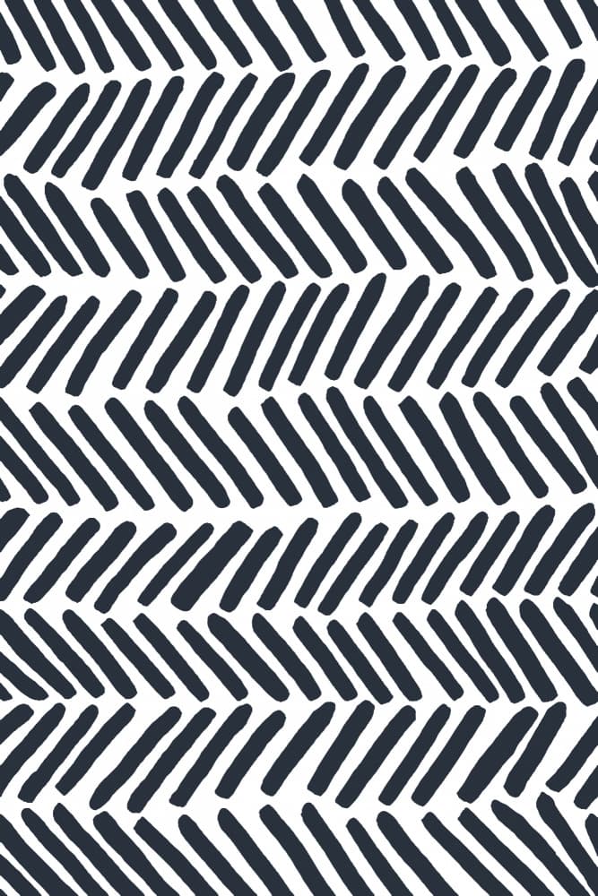 Hand Drawn Chevron Pattern by Fun Qui — canvas wall art