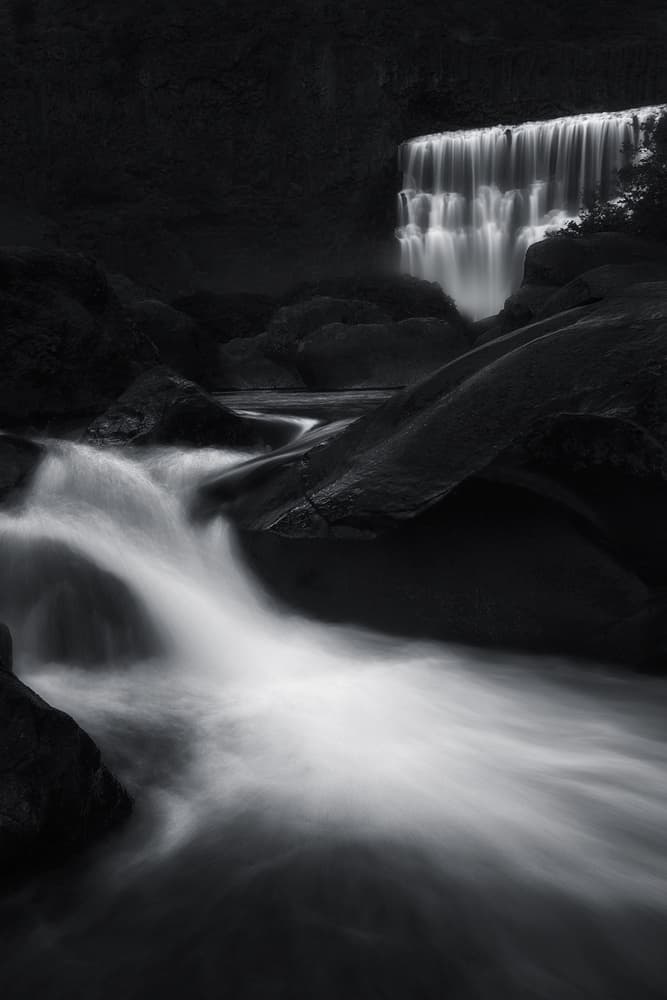 Ethereal Waterfall Stream by Aidong Ning — canvas wall art