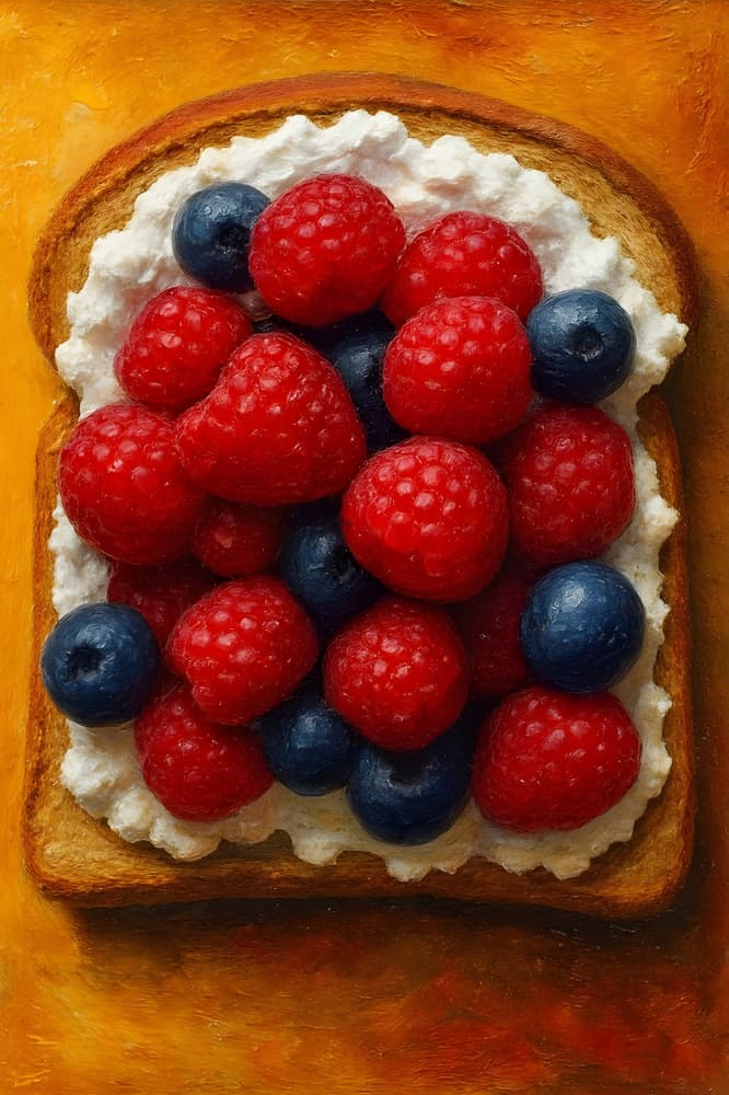 Fresh Berry Toast by HUGO — canvas wall art