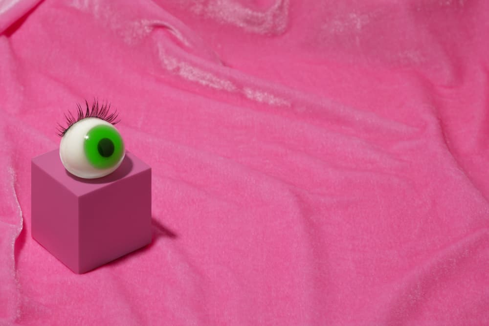 Whimsical Green Eye by Julia Ramiro — canvas wall art
