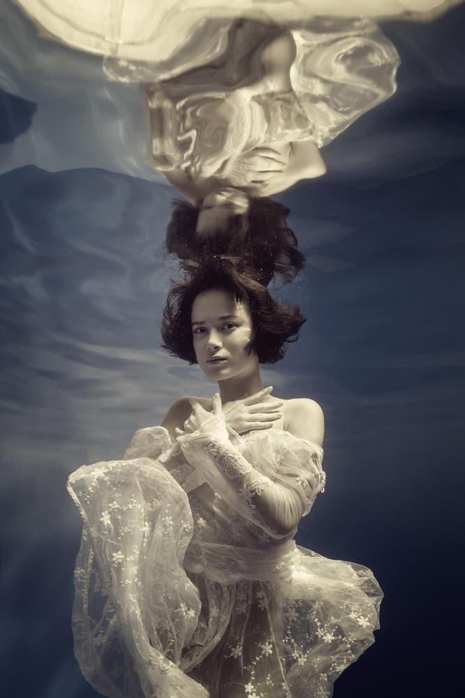 Ethereal Underwater Reflection by Dmitry Frizel — canvas wall art