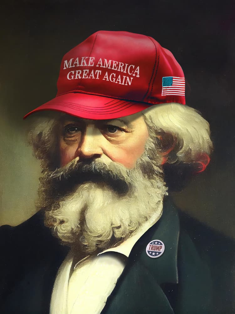 Karl Great Again by Dikhotomy — canvas wall art