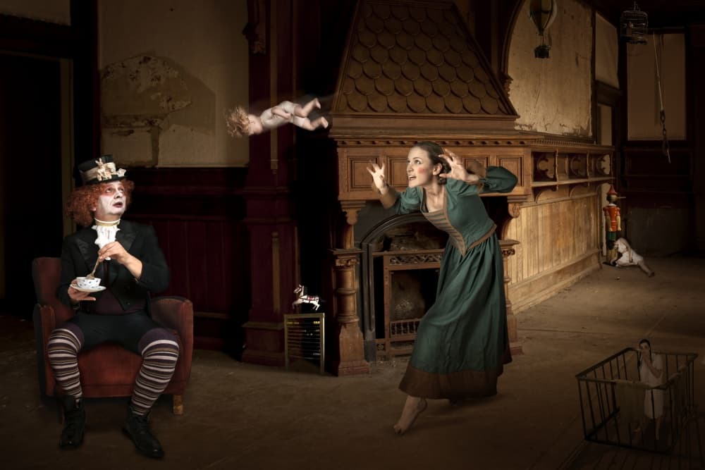 Mad Hatter's Eerie Tea by Christine von Diepenbroek — canvas wall art
