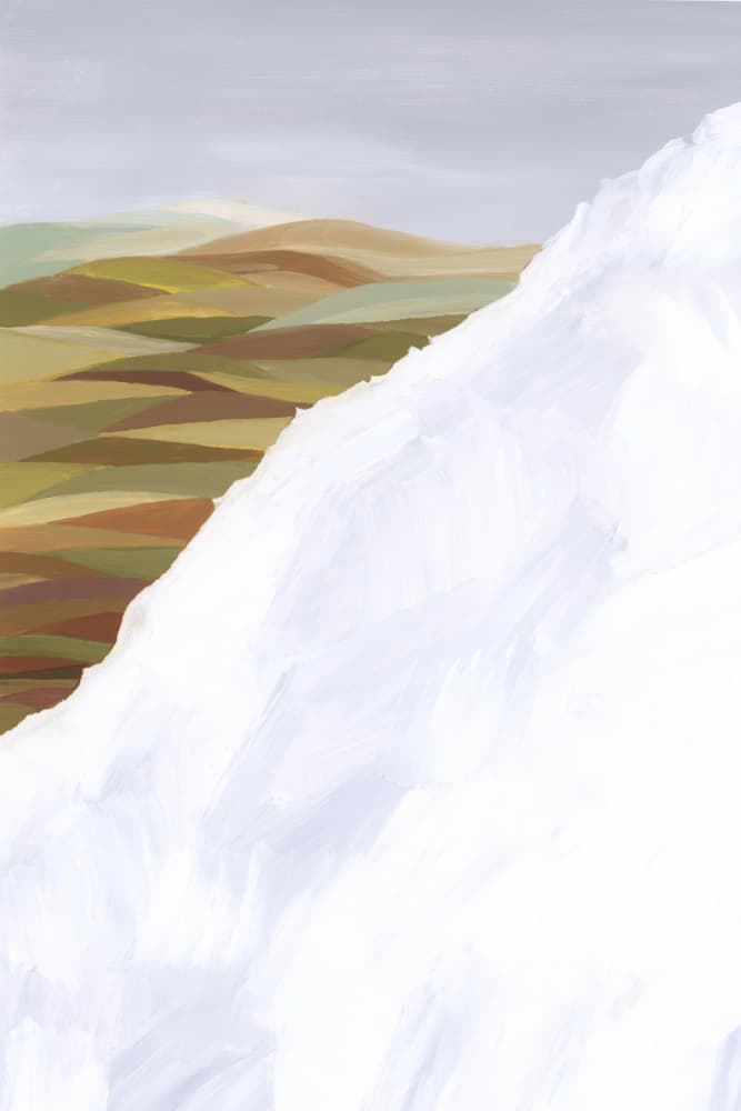 Modern Winter Landscape by Rosana Laiz Blursbyai — canvas wall art