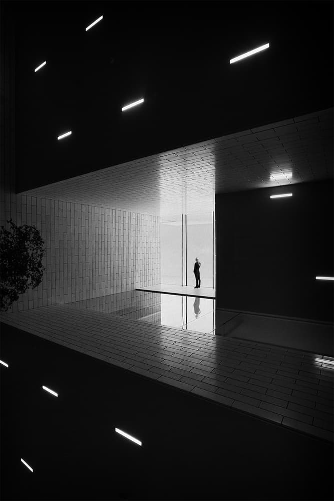 Man in Modern Light by Leif Løndal — canvas wall art
