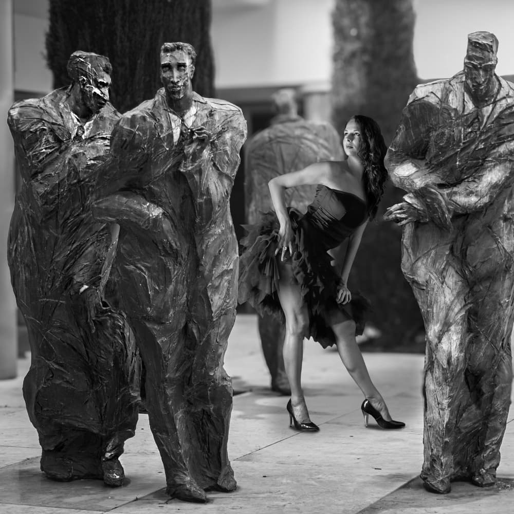 Dynamic Woman Statues by Angéla Vicedomini — canvas wall art