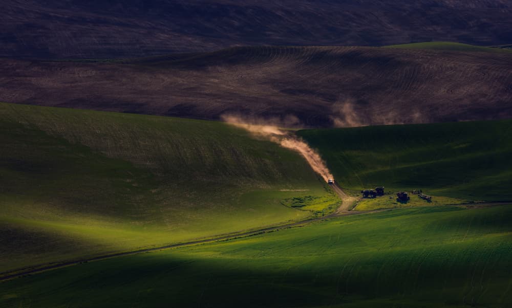 Rolling Green Fields by James Lu — canvas wall art
