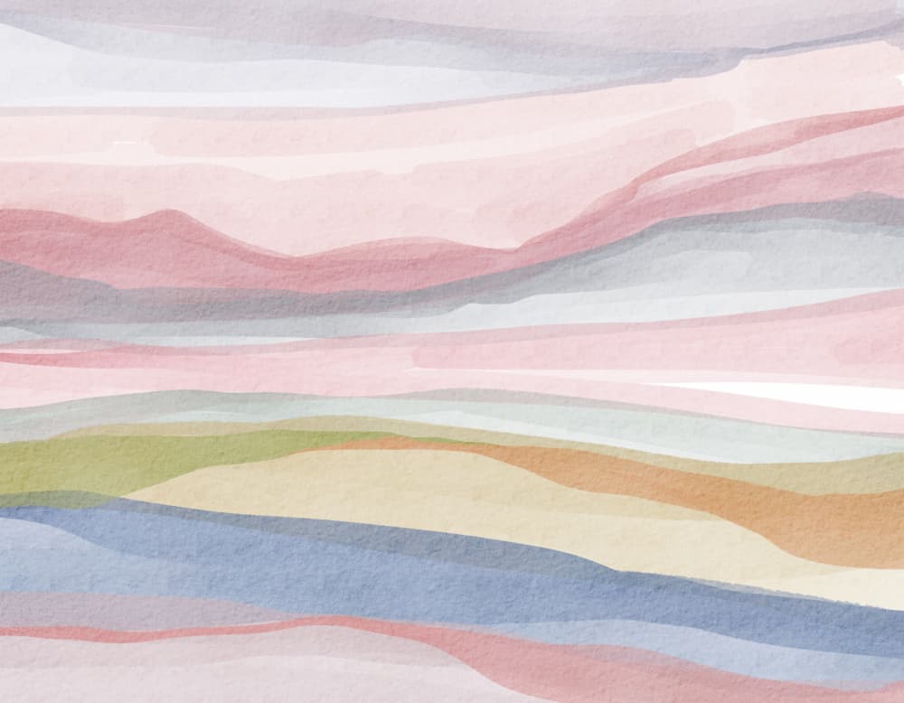 Pastel Watercolor Landscape by Nikita Jariwala — canvas wall art