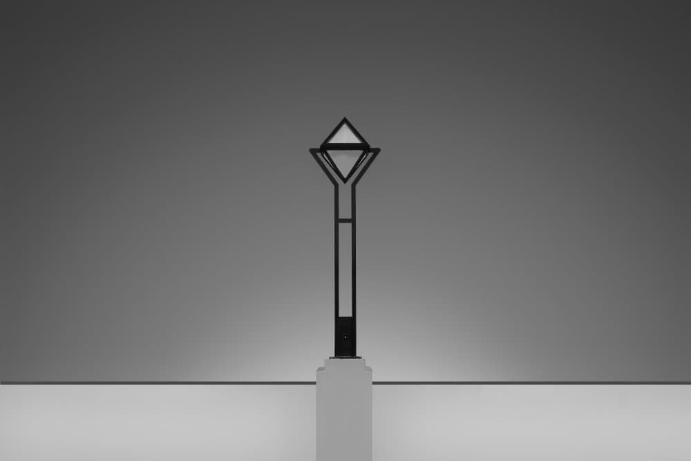 Geometric Light Pillar by Rolf Endermann — canvas wall art