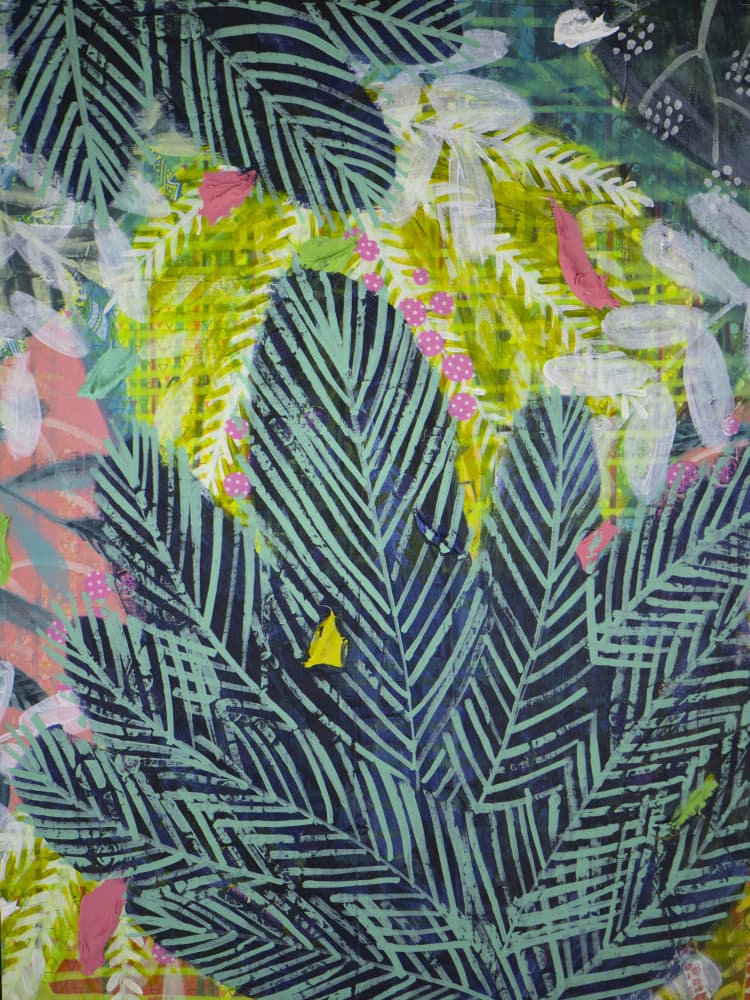 Vibrant Tropical Foliage by Shelley Hampe — canvas wall art