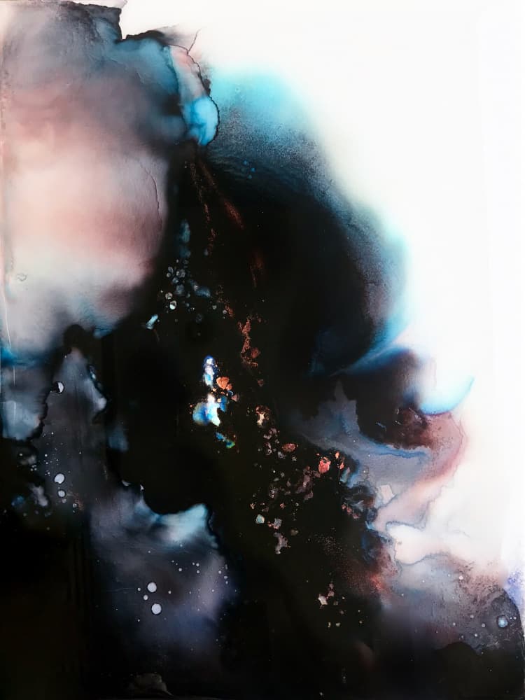 Ethereal Ink Flow by Alyson Storms — canvas wall art