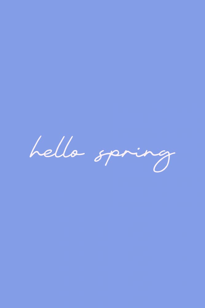 Hello Spring Message by Karen Menzenbach — canvas wall art