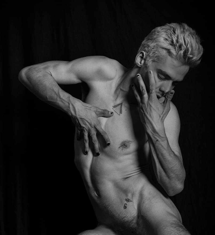 Emotional Male Nude by Babak Haghi — canvas wall art