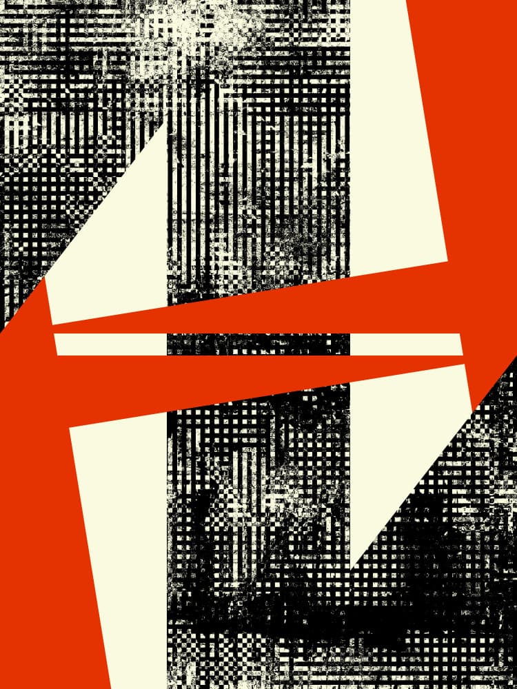 Modern Graphic Shapes by Petr Strnad — canvas wall art