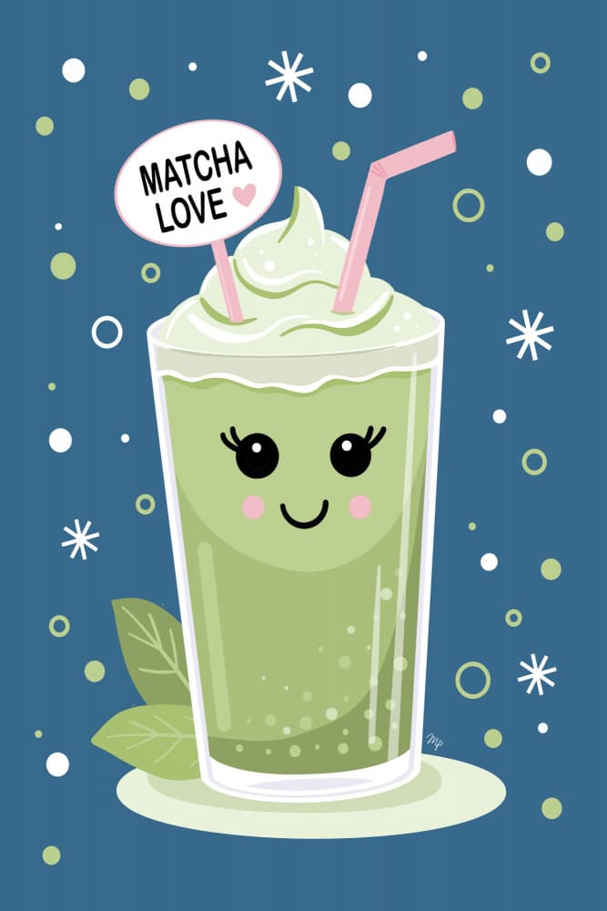 Happy Matcha Love by Martina — canvas wall art