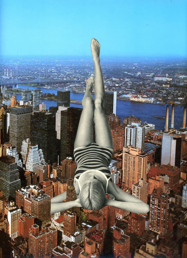 Dreaming Above City by Betty Klaasse — canvas wall art