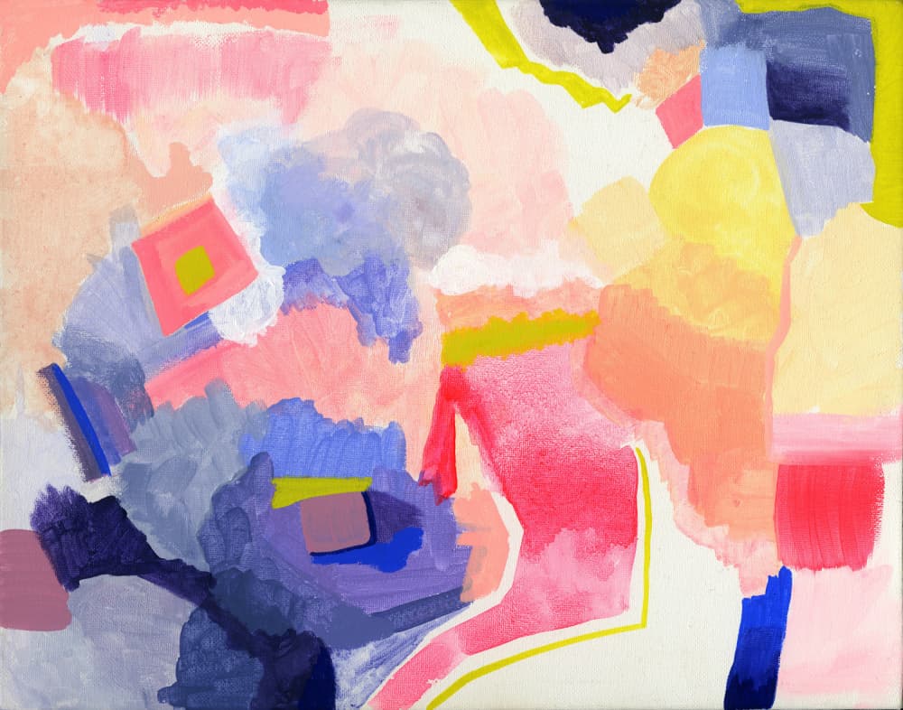 Vibrant Abstract Forms by Katy Tanis — canvas wall art