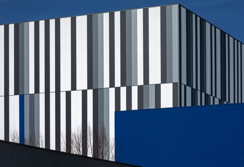 Striped Geometric Architecture by Lus Joosten — canvas wall art