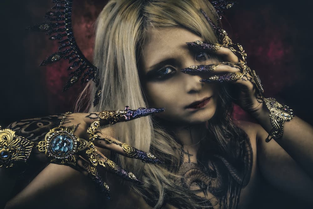 Mysterious Gothic Queen by KOIKI — canvas wall art