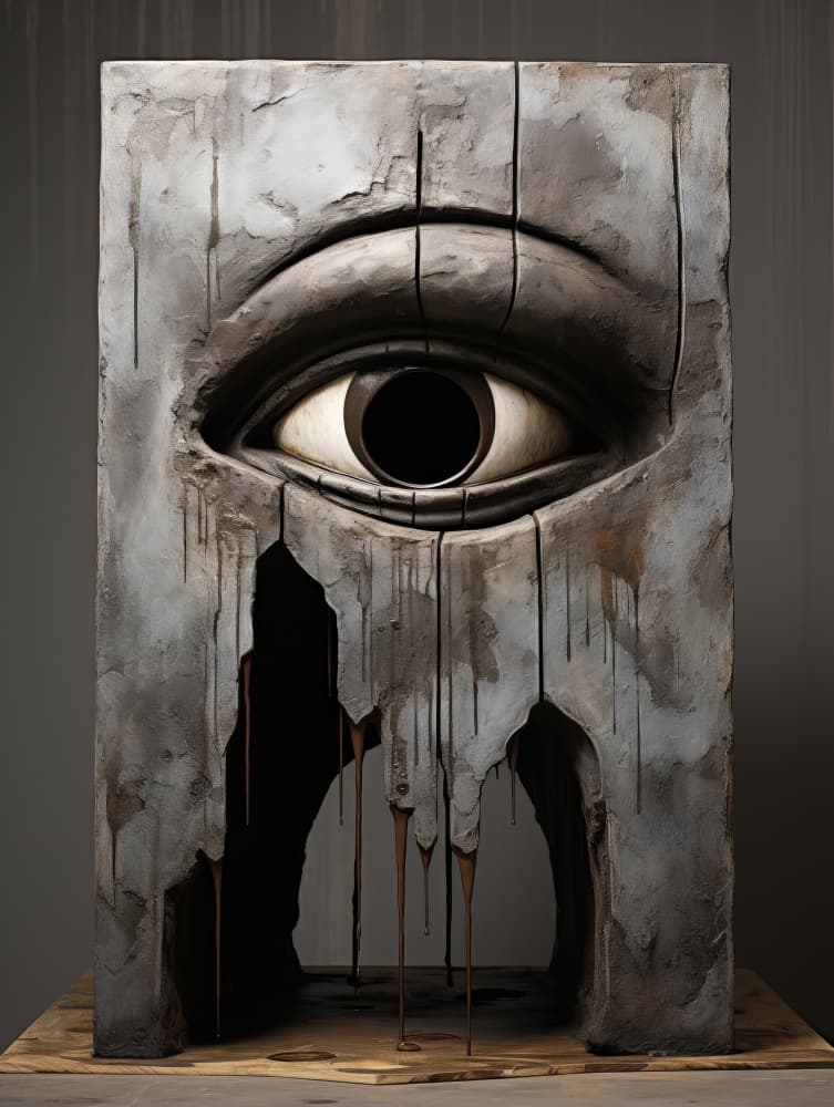 Mysterious Stone Eye by Bilge Paksoylu — canvas wall art