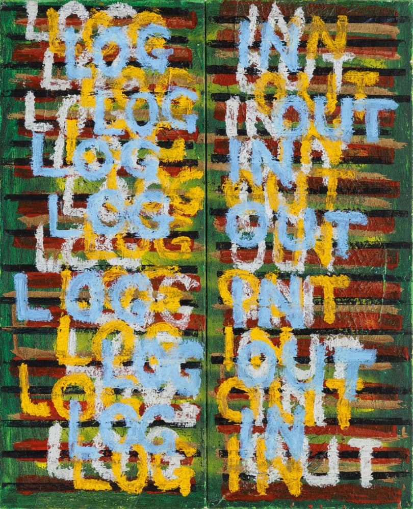 Colorful Log In Out by dirk kruithof — canvas wall art