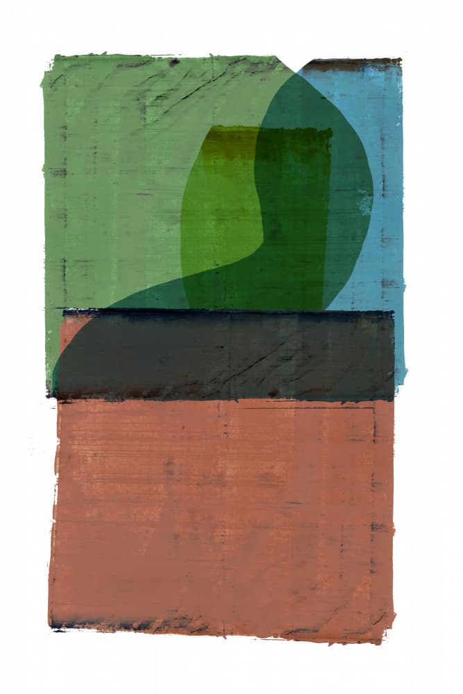Layered Abstract Earth Tones by cartissi — canvas wall art