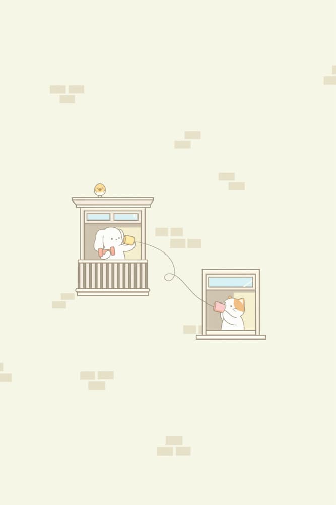 Rabbit Cat Chat by Xuan Thai — canvas wall art