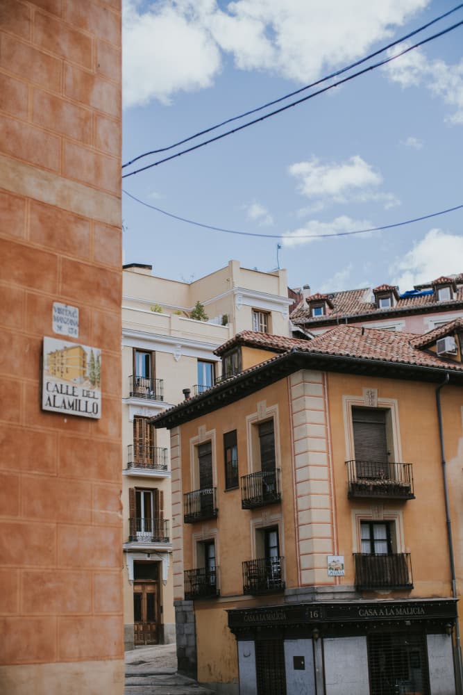 Sunny Spanish Street by Claudia Casal — canvas wall art