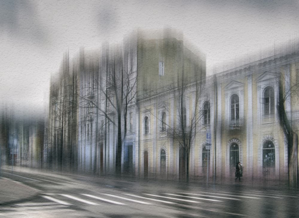 Urban Rain Impression by Alexander Kiyashko — canvas wall art
