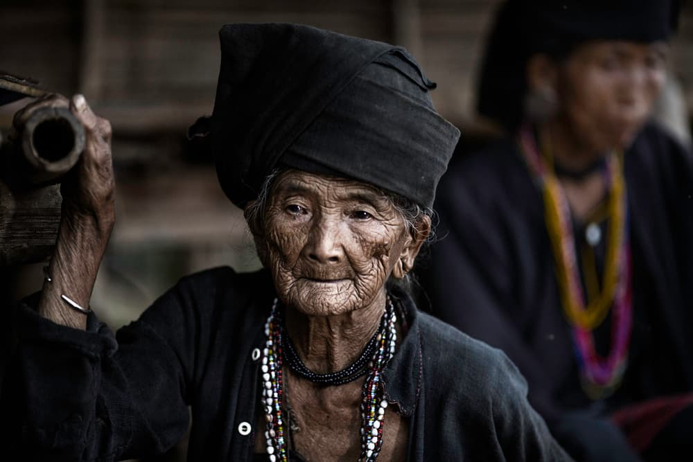 Wise Elderly Woman by Amnon Eichelberg — canvas wall art