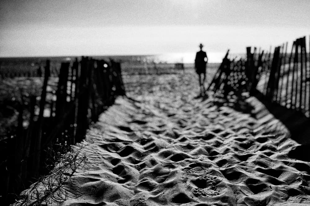 Beach Path Silhouette by Eric Drigny — canvas wall art