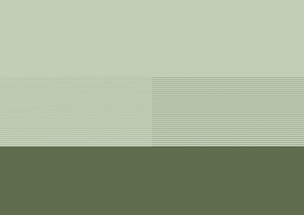 Subtle Green Geometry by Nilesh Kulkarni — canvas wall art
