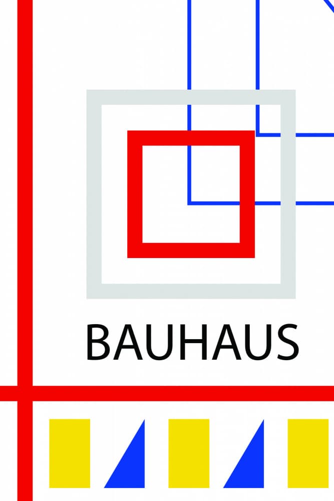 Bauhaus Geometric Shapes by jay stanley — canvas wall art