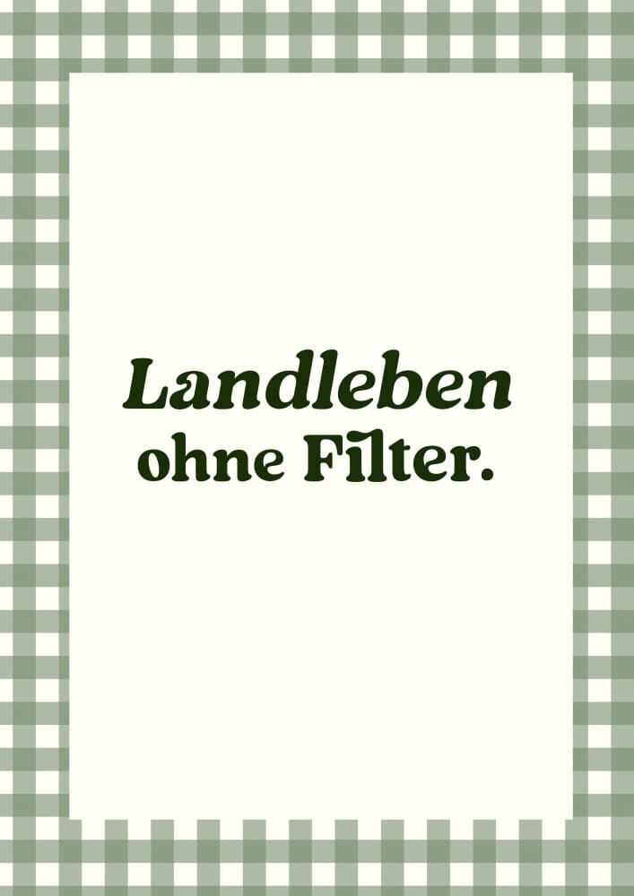 Landlebenohnefilter by Treechild — canvas wall art