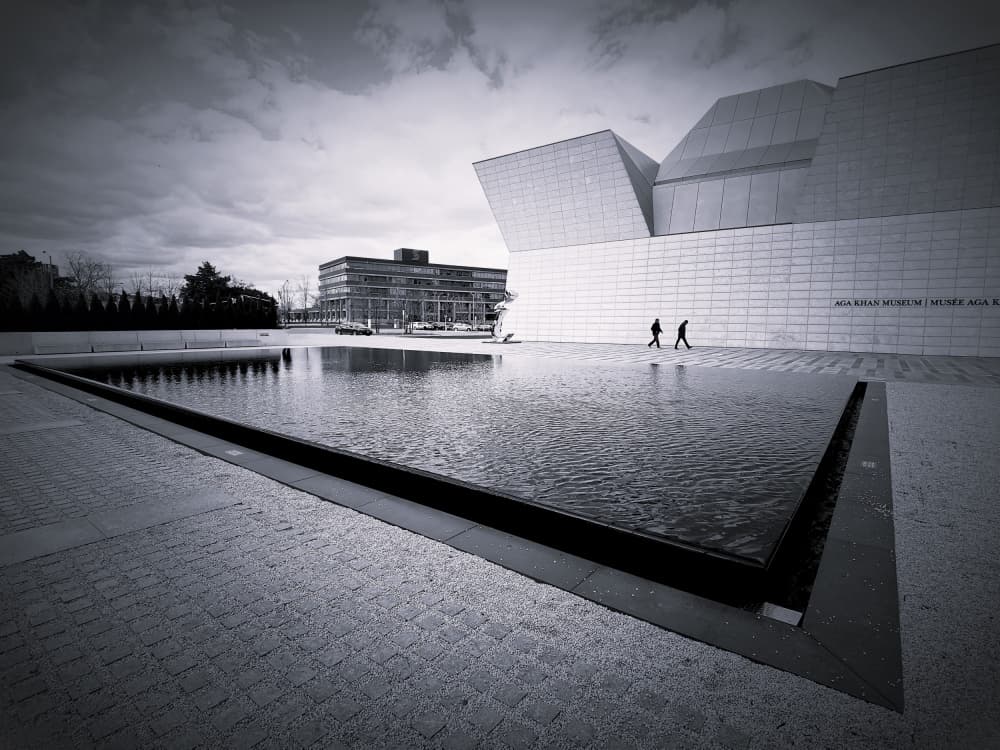 Modern Museum Reflections by Jasmine Zhang — canvas wall art