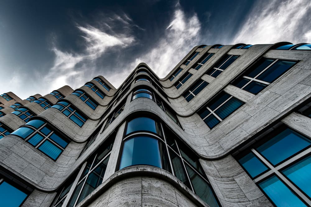 Wavy Urban Architecture by Gerard Jonkman — canvas wall art