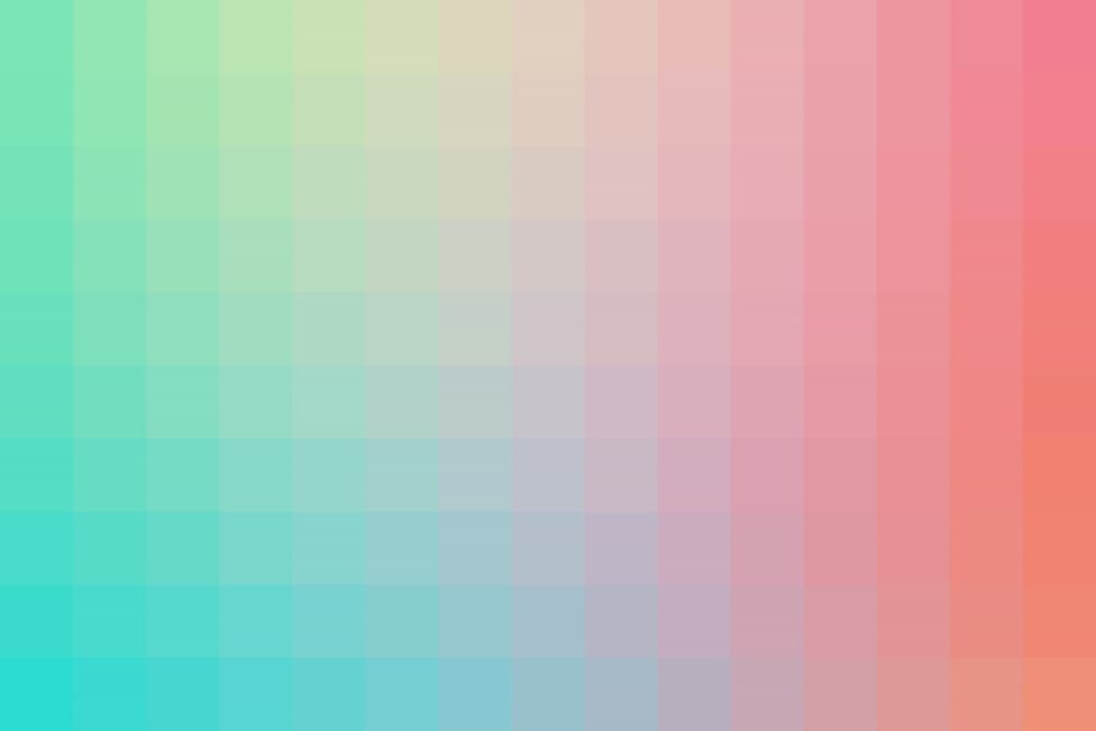 Colorful Pixel Gradient by amini54 — canvas wall art