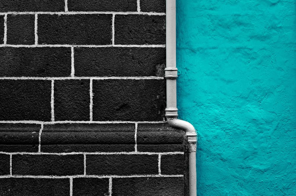 Teal Wall Contrast by Alfonso Novillo — canvas wall art
