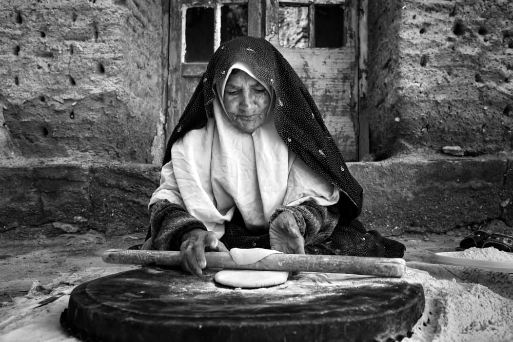 Traditional Flatbread Maker by Mohammadreza Momeni — canvas wall art