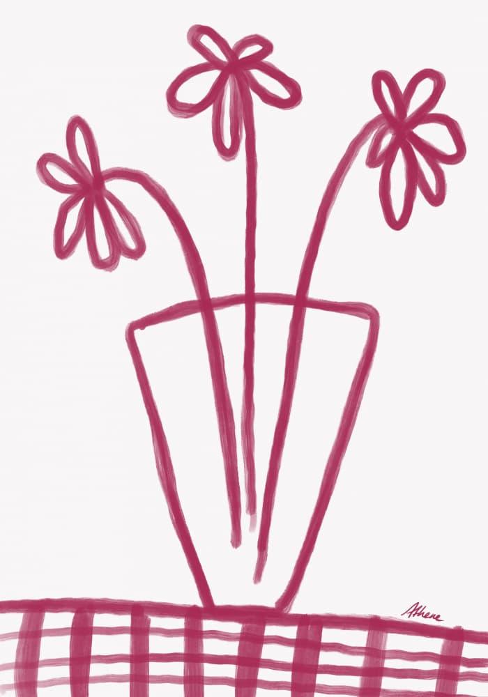Flowers in Vase by Athene Fritsch — canvas wall art