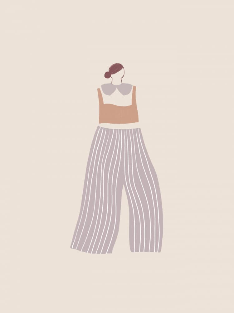 Modern Minimalist Woman by Menina Lisboa — canvas wall art