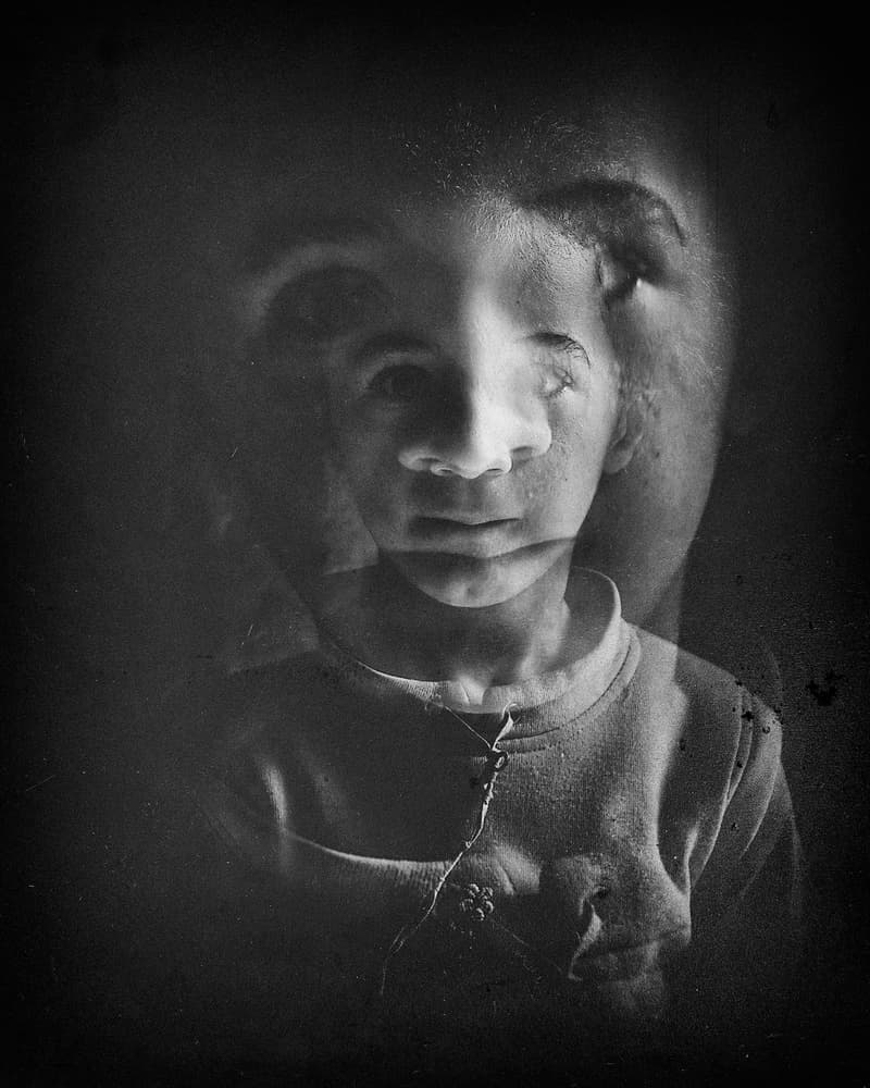 Surreal Child Portrait by txules — canvas wall art