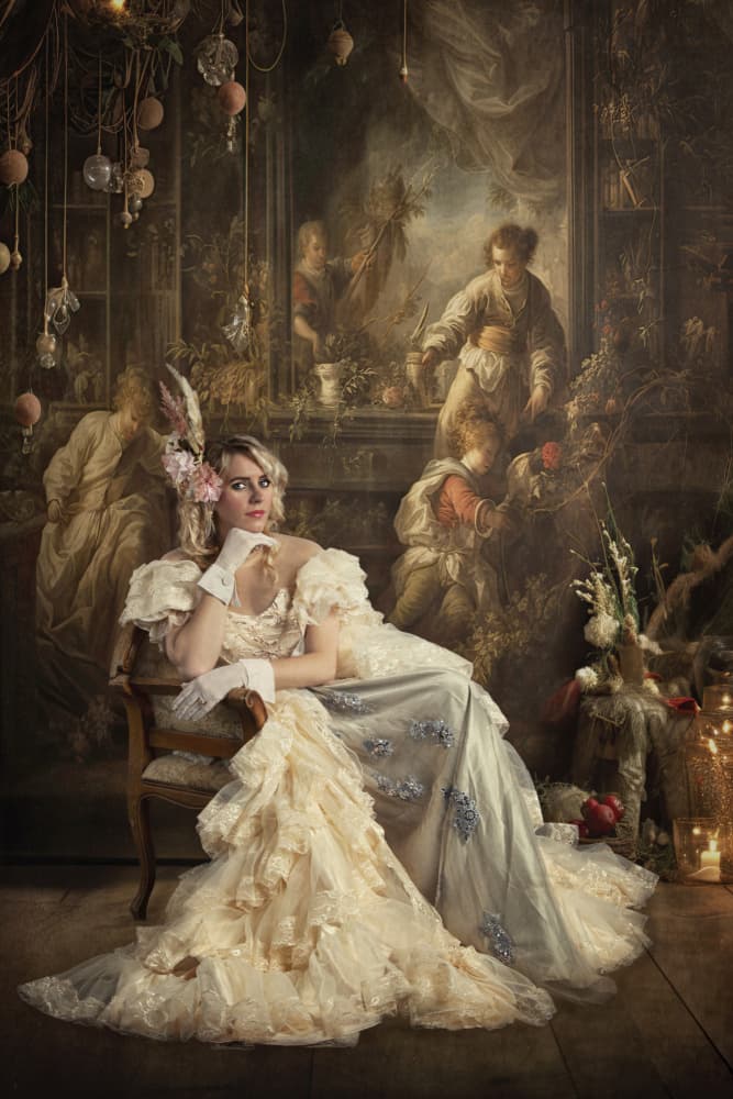 Elegant Classical Portrait by Carola Kayen-Mouthaan — canvas wall art