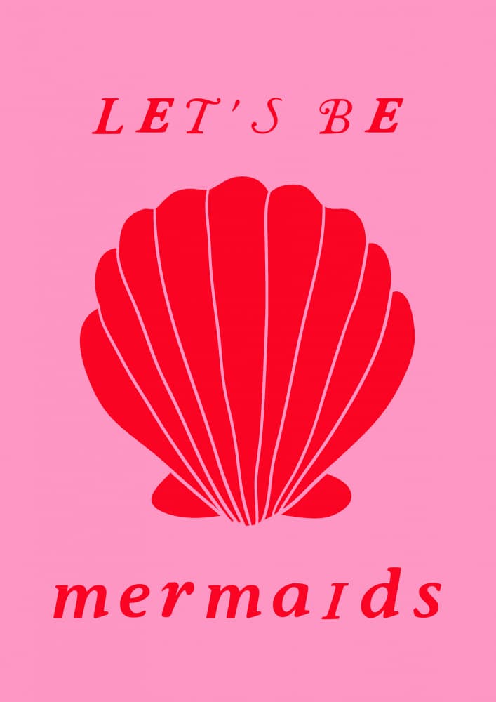 Let's Be Mermaids by Talitha McQueen — canvas wall art
