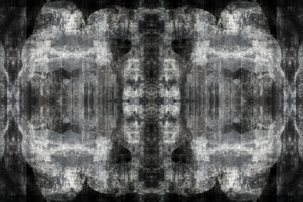 Dark Symmetrical Grunge by cartissi — canvas wall art