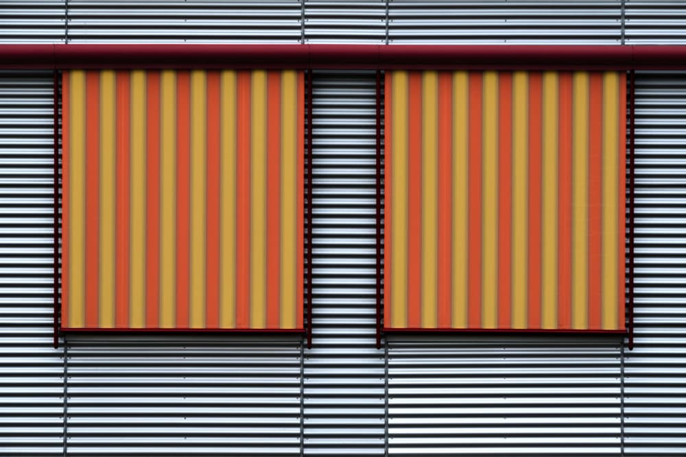 Colorful Striped Facade by Rolf Endermann — canvas wall art