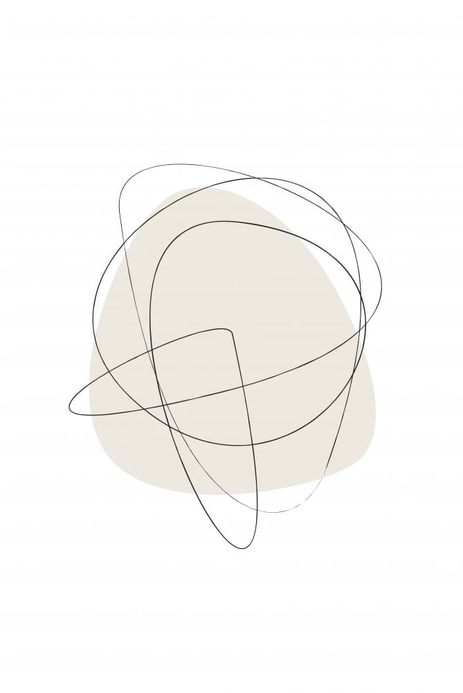 Fluid Lines Organic Shapes by Oju Design — canvas wall art