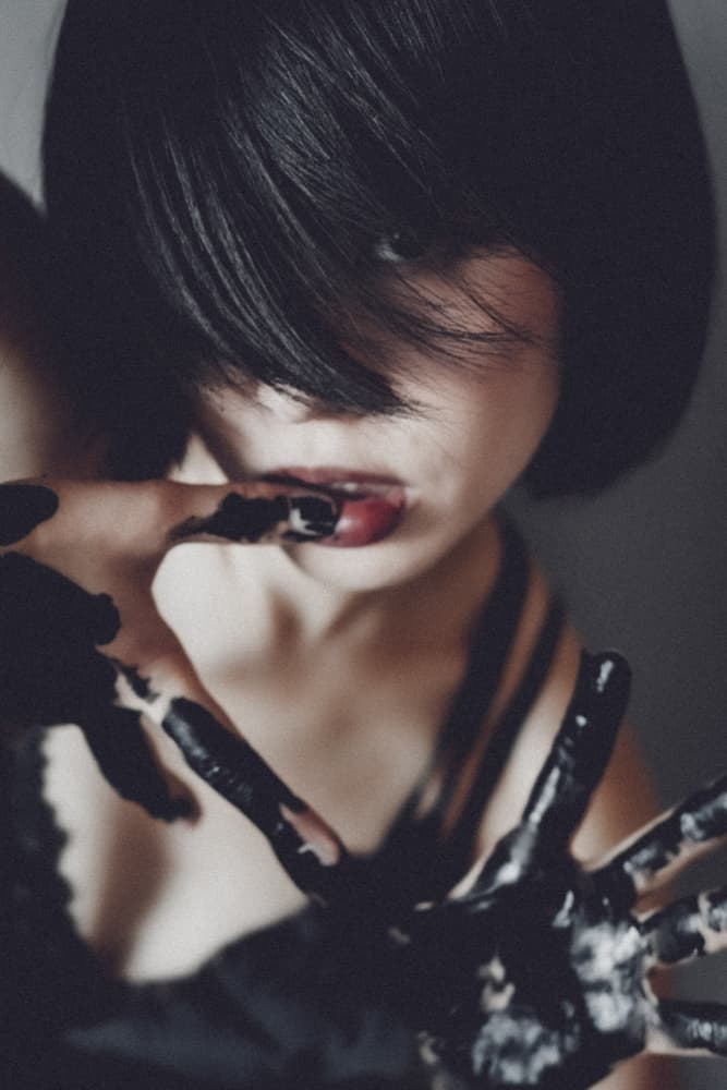 Gothic Painted Hands by Kurosaki Sangan — canvas wall art