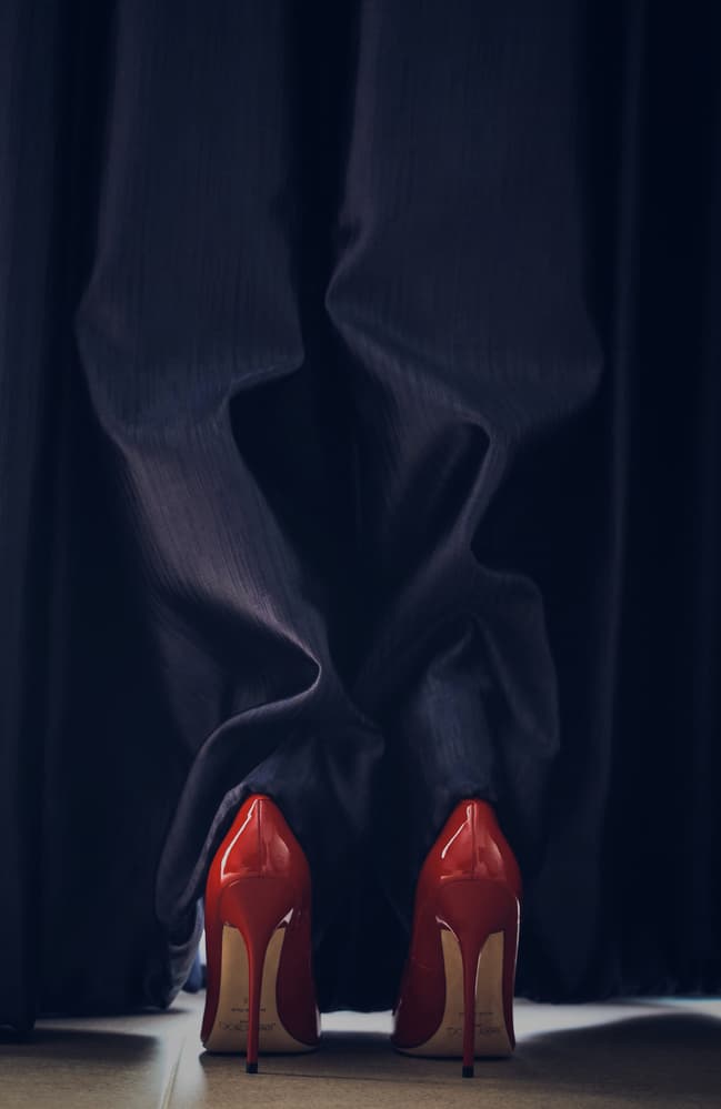 Elegant Red Heels by Erik Schottstaedt — canvas wall art